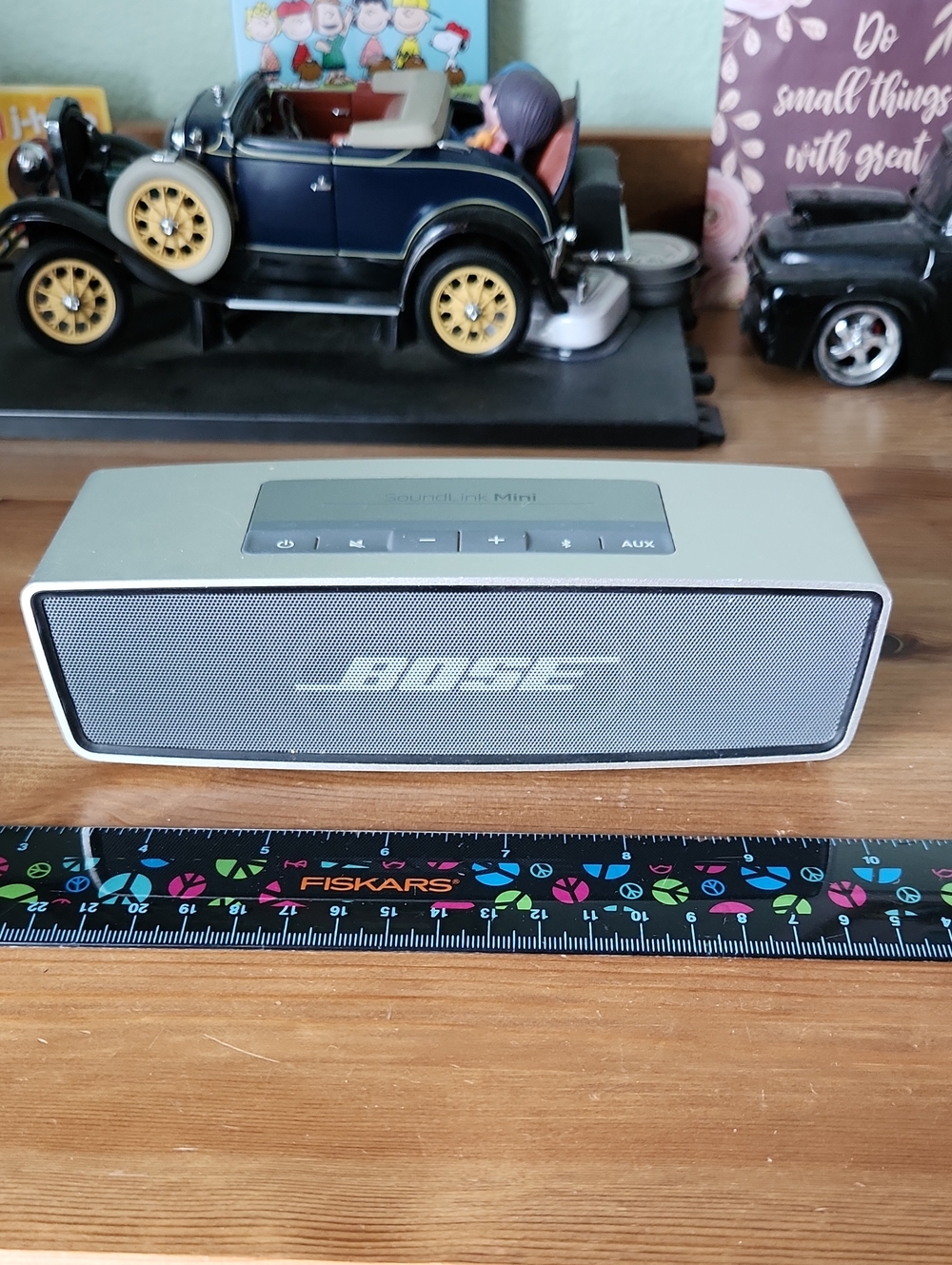 Bose Silver Portable Bluetooth Speaker with Gray Grill